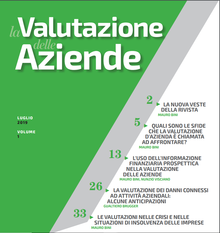 La Valutazione delle Aziende